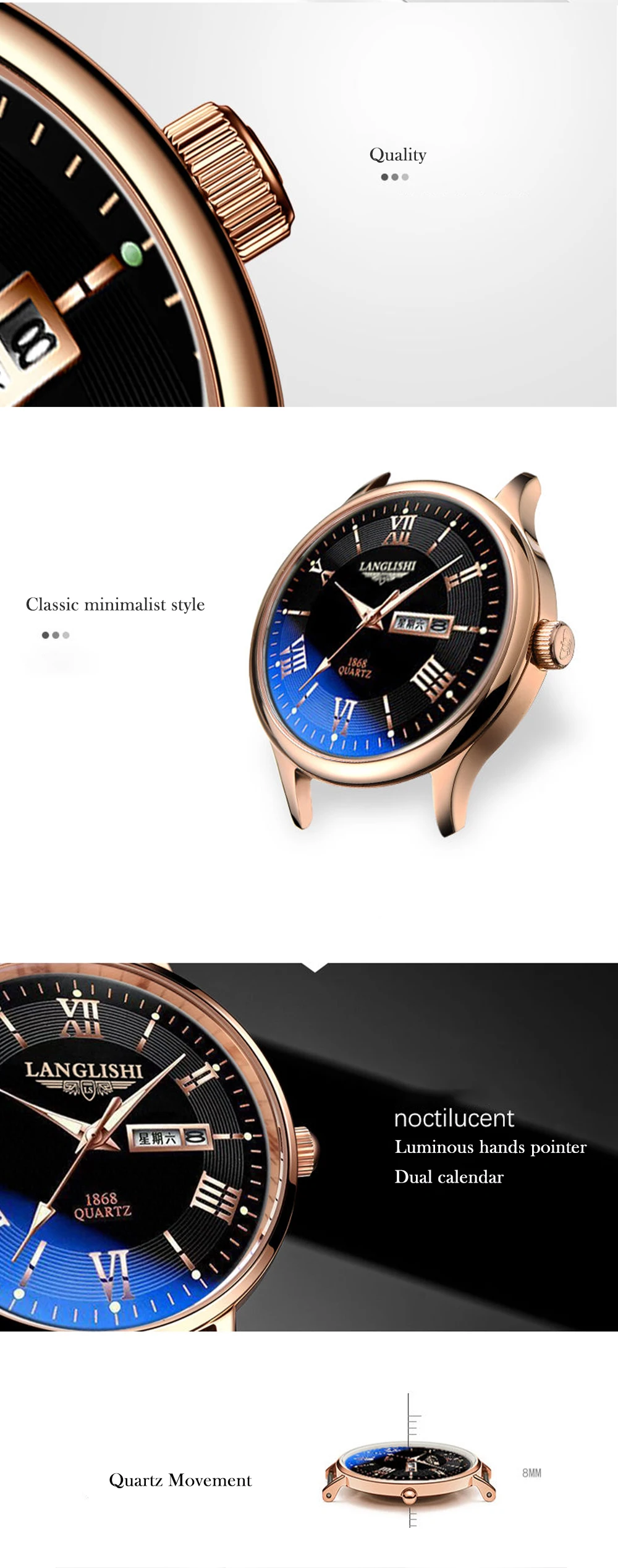 2021 CAREKISO Men's Watches Top Brand Luxury Men Wrist Watch Leather Quartz Watch Sports Waterproof Male Clock Relogio Masculino