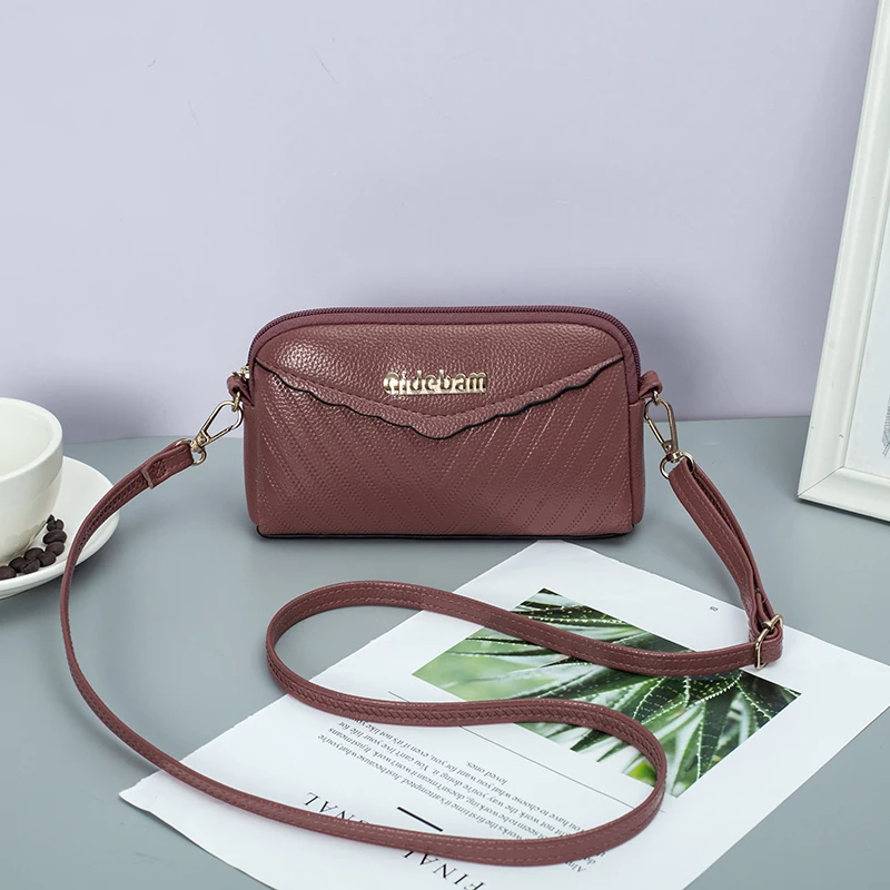 2020 Summer New Women's Messenger Bag Casual Retro Handbag Multi-compartment Dual-use Middle-aged and old Small Mobile Phone Fem