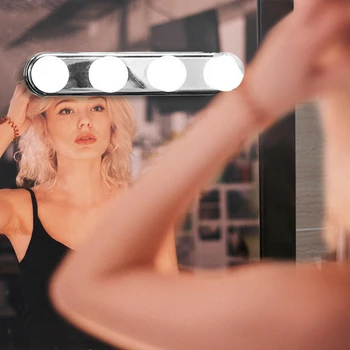 

4/10pcs/set Hollywood Led Vanity Lights Mirror Wall Lamp Makeup Light Bulbs For Dressing Table 10 Bulbs 2W Kit 2018 New Hot Sale
