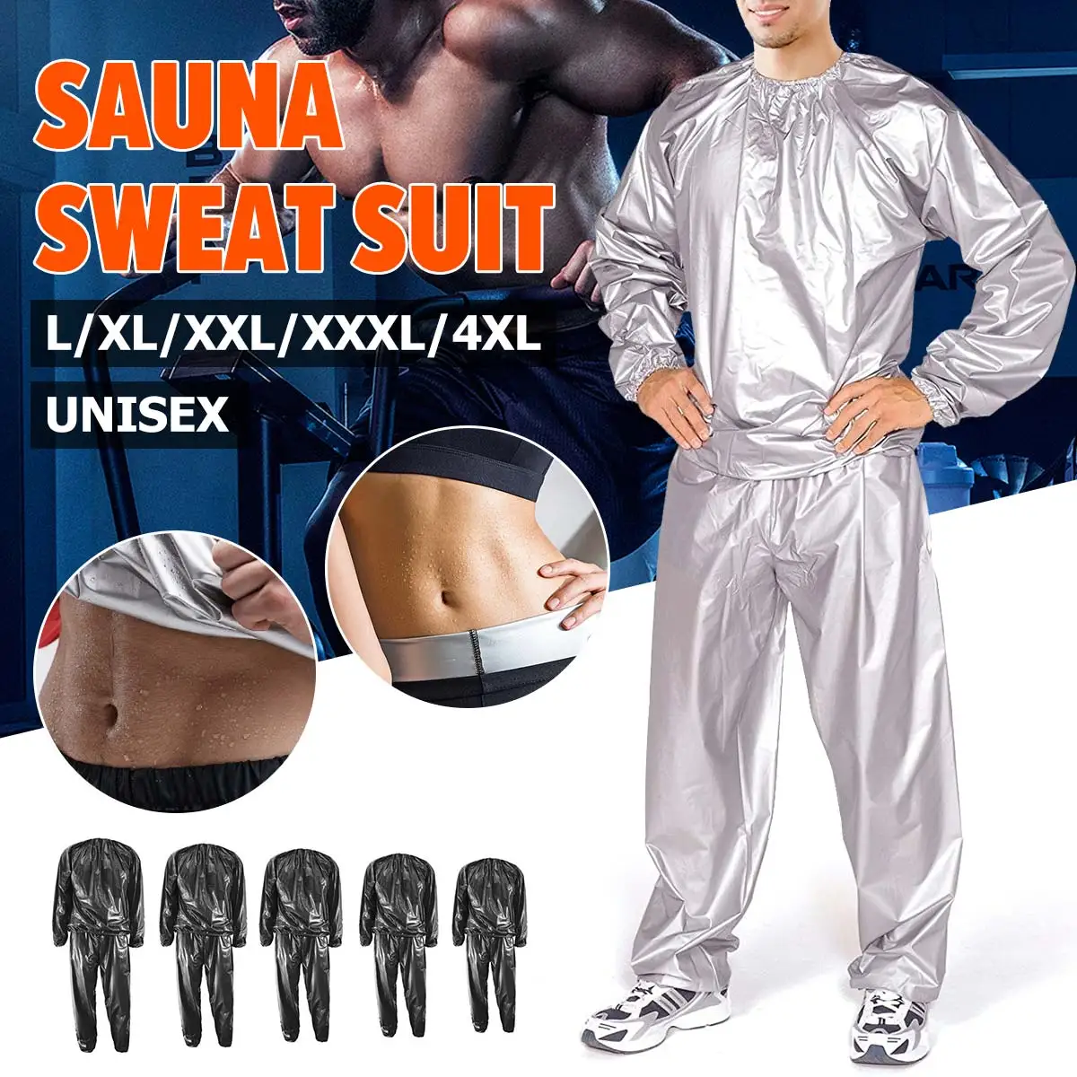 Fitness Waterproof PVC Heavy Sauna Suit Sweat Clothes Gym Training Slimming Workout Weight Loss Sauna Clothes|clothes gym|clothes pvcclothes fitness - AliExpress