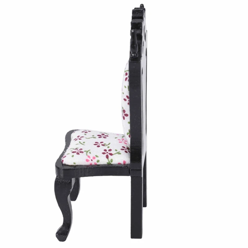 1/12 кукольный домик Миниатюрный винтажный стул для гостиной
