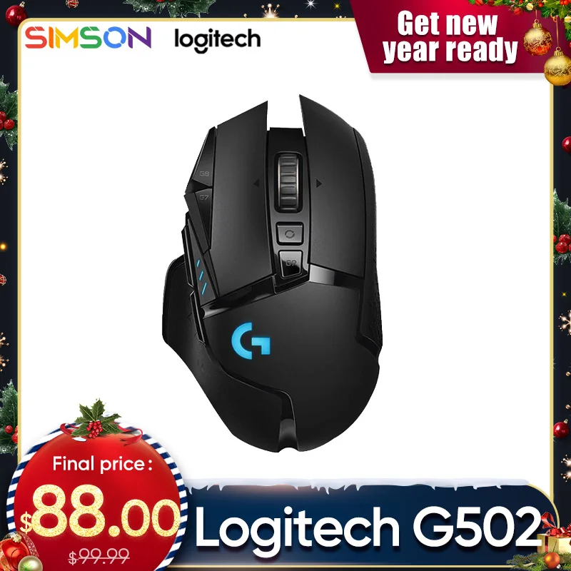 Беспроводная игровая мышь Logitech G502 подключение 1 мс LIGHTSPEED HERO 16K сенсор LIGHTSYNC RGB