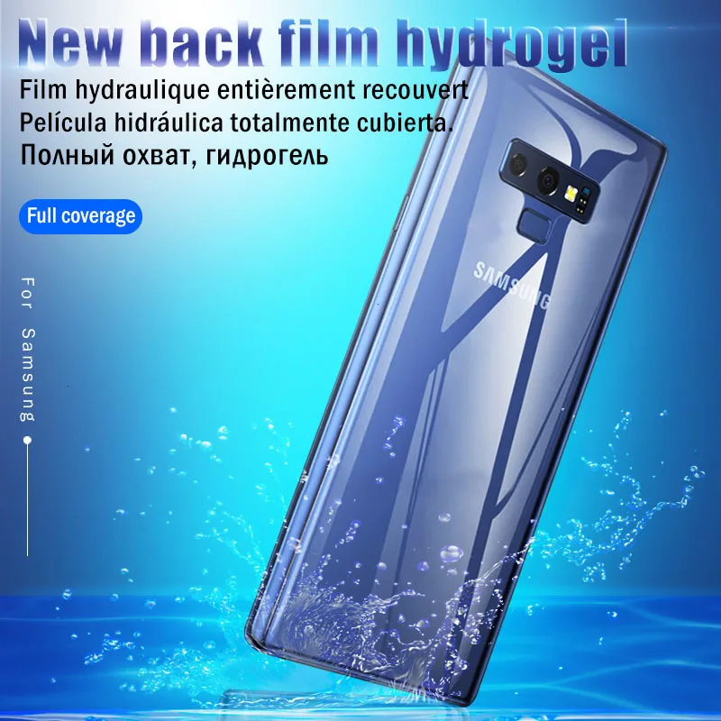 Задняя защитная Гидрогелевая пленка для samsung Galaxy A50 A10 Note 8 9 10 Pro S10 S9 S8 Plus S10 Lite защитная пленка без стекла