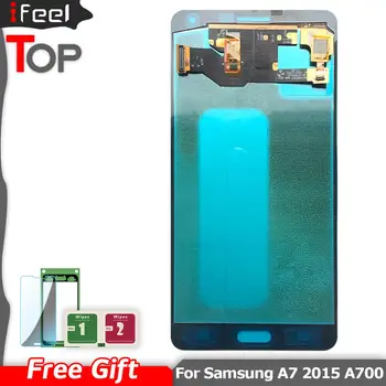 

100% Tested Working LCD For Samsung Galaxy A7 2015 A700 A7000 A700F A700H AMOLED LCD Display Touch Screen