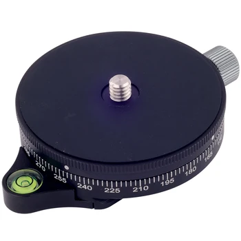 

Hot 3C-Camera Pan Base With Arca Swiss Style Plate, 0.95Cm Screw Aluminum Panoramic Ball Tripod Head With Bubble Level, Load Cap