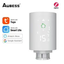 

Tuya Zigbee Smart Radiator Thermostat Valve Programmable Thermostatic Radiator Valve Actuator Controller Via Alexa Google Home