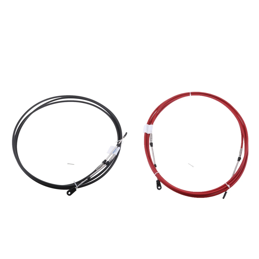 2 Pieces 20Ft Throttle/Shift Remote Control Cable for Yamaha Outboard