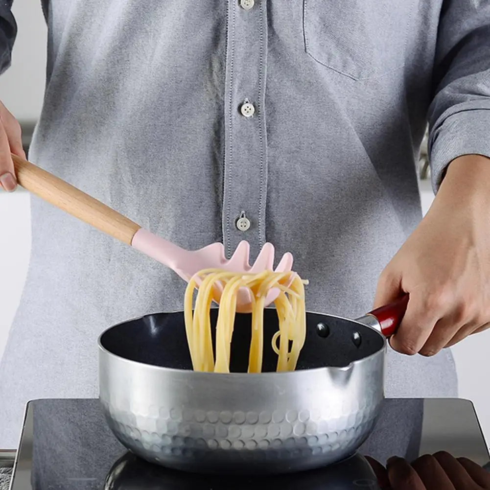

11pcs Silicone Cooking Tools Set Kitchen Utensils Set Handle Spoon Non-stick Wooden Cooking Tools Spatula Kitchenware L3O5