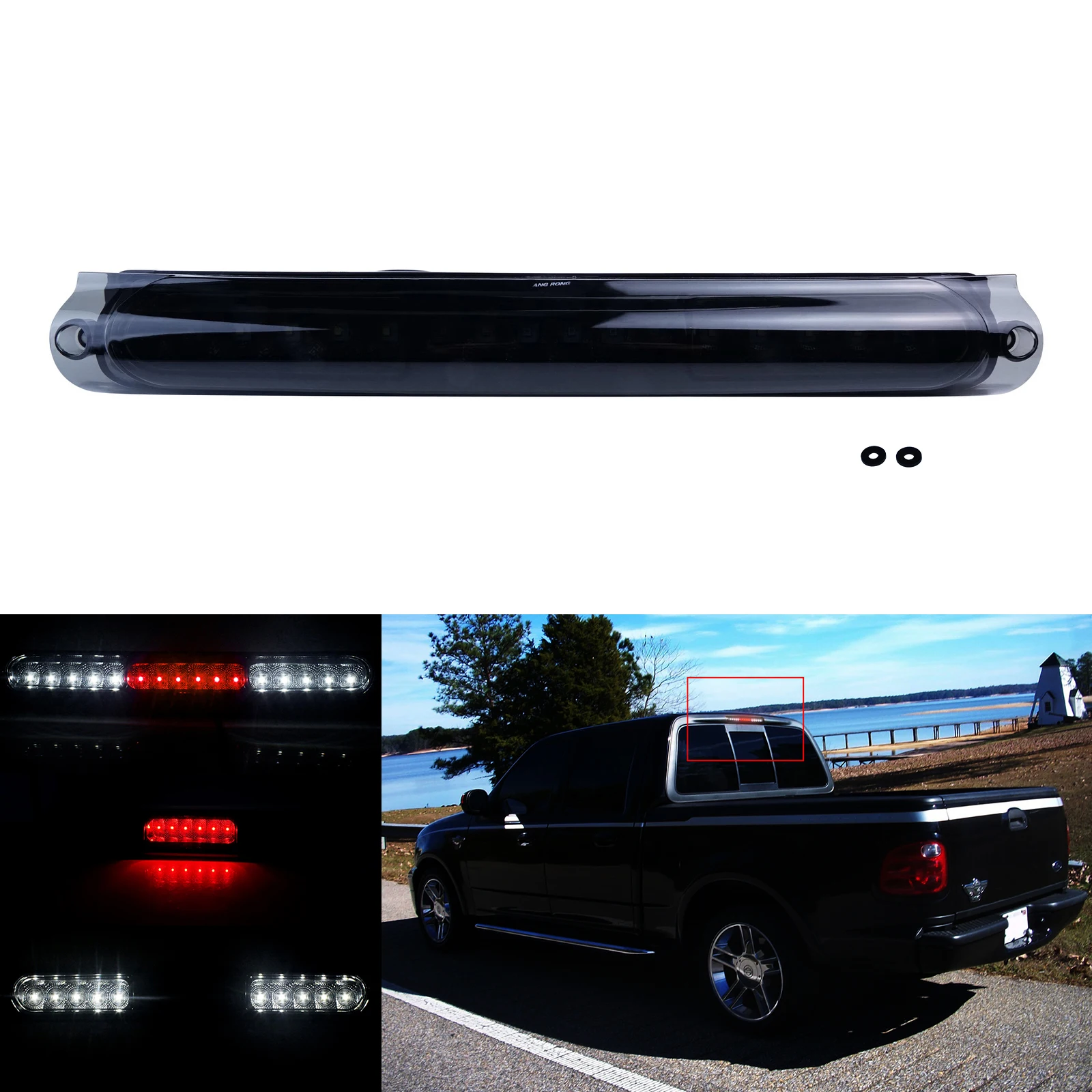 

Для 1997-2005 Ford F150 F250 экскурсионный светодиодный третий стоп-сигнал грузовой фонарь с серой линзой