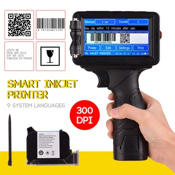 

Intelligent High Definition Inkjet Printer Handheld Code Printer with 4.3 Inch Touchscreen for Text Number Code Label Symbol