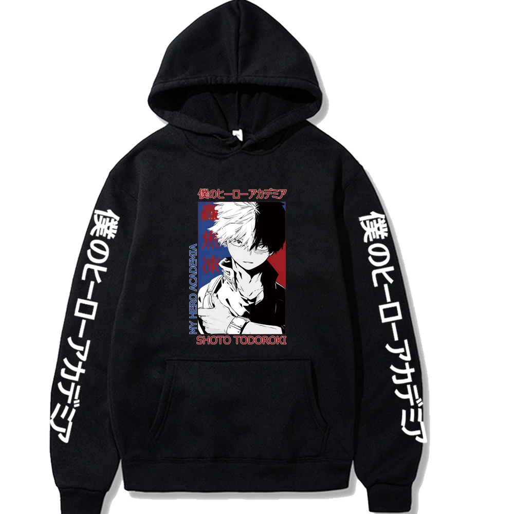 Waliicorners Anime Oversized Long Sleeve Todoroki Shoto Print Sweatshirts Kawaii Anime My Hero Academia Hoodies 8 H55587a9d5a814f4daa9a17c2ba34cce8L