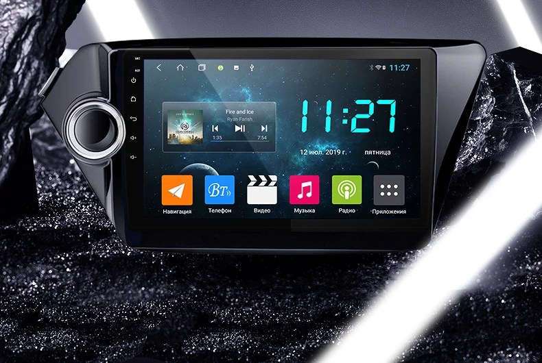 Perfect AINAVI H1 kia rio 3 4 2011 2016 2017 2018 Car Radio Multimedia Video Player Navigation GPS Android 8.1 No 2din 2 din dvd 1