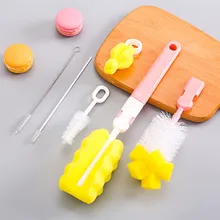 6 шт./компл. губка для бутылок чистящие Кисти Инструменты Набор щеточек набор щетка для бутылки щетка для сосков чашка для воды Комбинация кистей