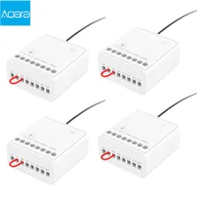 Aqara two-way módulo de controle interruptor do relé sem fio controlador temporizador inteligente 2 canais de trabalho para mijia app e homekit