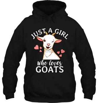 

Just A Girl Who Loves Goats Black Version Women Streetwear men women Hoodies Sweatshirts