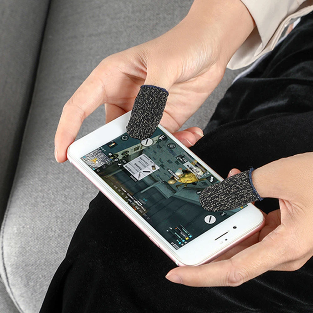 1/2 шт Sweatproof дышащий Сенсорный экран рукав для пальца чувствительный игровой контроллер для мобильного телефона игровой для iPhone samsung
