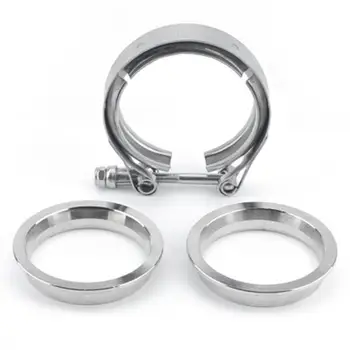 

V-shaped American Pipe Clamp Car Exhaust Pipe Stainless Steel Flange Clamp Car Modification Accessories
