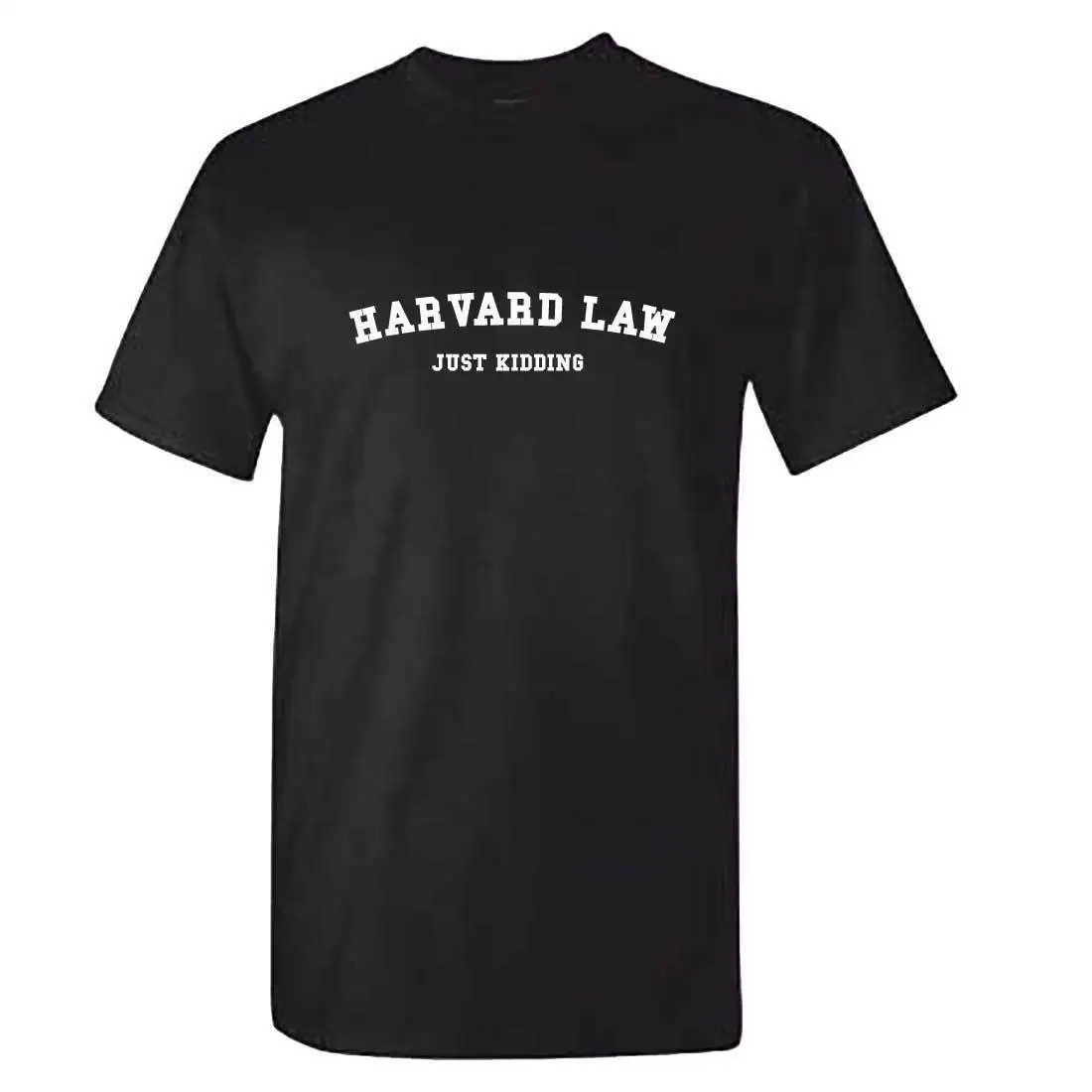 HARVARD LAW Just шучу унисекс бросайте смешной университетской верхней одежды|Футболки|