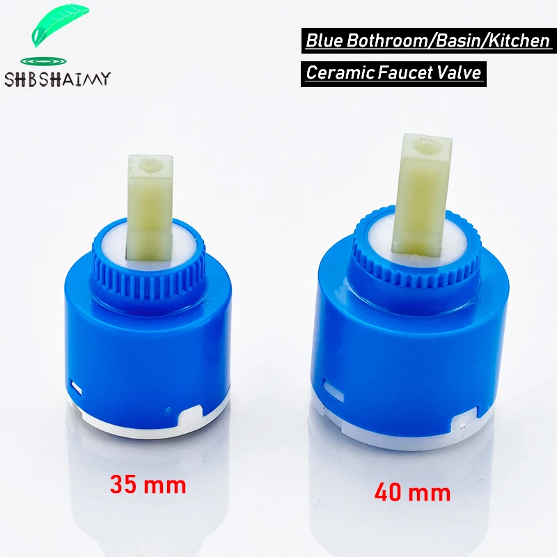 35mm 40mm Blue Bothroom/Basin/Kitchen Faucet Valve Ceramic Cartridge Valve Mixer Tap Repalce Accessories Faucet Replace Part Faucet Valve Faucet Cartridge