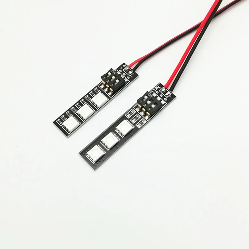 Многоцветная светодиодная лента для ночного полета 2 шт. 12 В 5 3 S Lipo навигационный