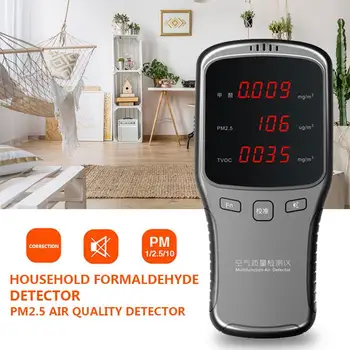 

Portable Air Quality Detector PM2.5 1200mAh Practical Gas Detection Formaldehyde Detector Durable Smart Monitor TVOC