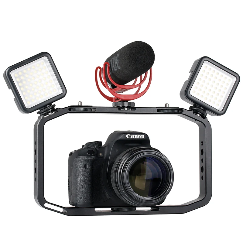 Металлический держатель для смартфона DSLR Gopro видеосъемки чехол клетка телефона