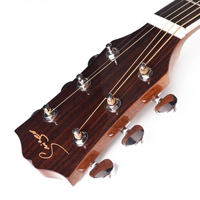 40/41 дюймов высококачественные гитарные 6 строка Топ ель из розового гитара из красного дерева с высоким блеском с твердым верхом GuitarAGT150
