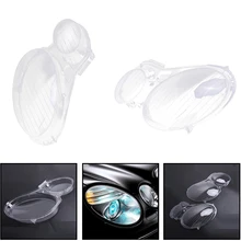 Левая Правая Автомобильная фара стеклянная крышка для Benz W211 E240 E200 E350 E280 E300 2002-2008 крышка абажура