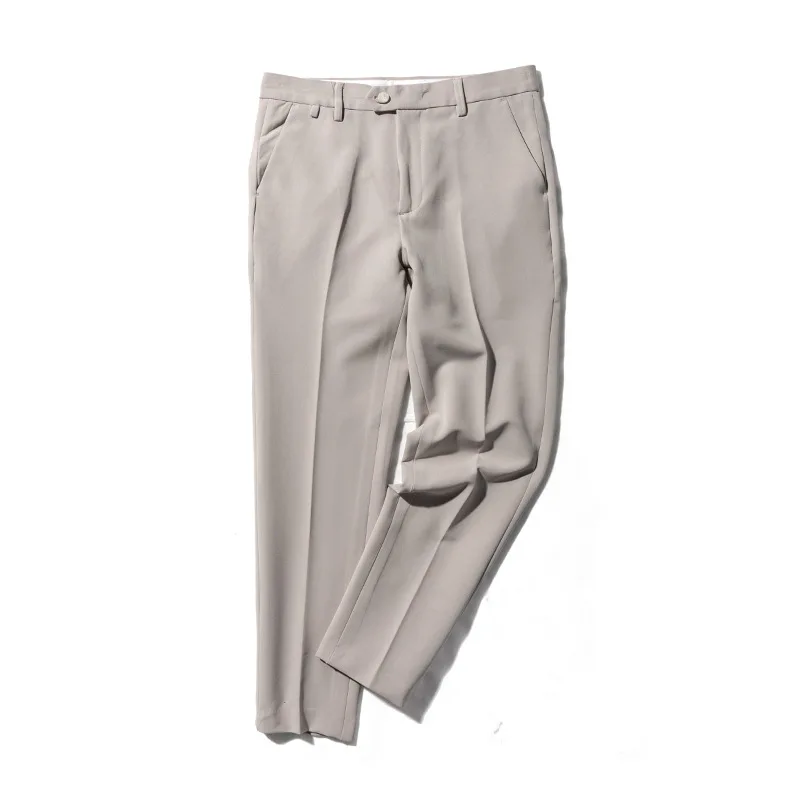 Zogaa 2019 New Fashion Japanese Style Trousers Men's Slim Casual Cotton Suit Pants Literary Male Youth Suit Pants Hot Sale