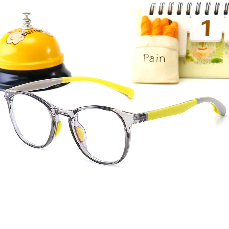 Iboode детский анти-синий светильник, очки, оправа, ультра-светильник, очки для детей TR90, силиконовые защитные очки для мальчиков и девочек - Цвет оправы: C5