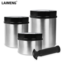 Laimeng 304 контейнер для хранения из нержавеющей стали, наборы для хранения продуктов, вакуумный контейнер 1300 мл+ 1000 мл+ 700 мл S165BK