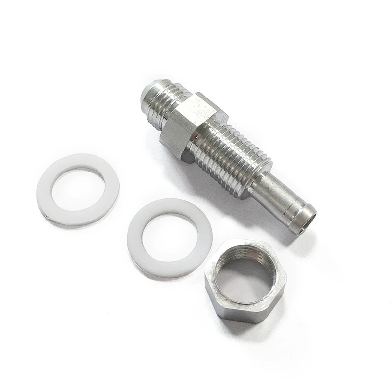 Black -4 AN Aluminum Bulkhead Jam Nut