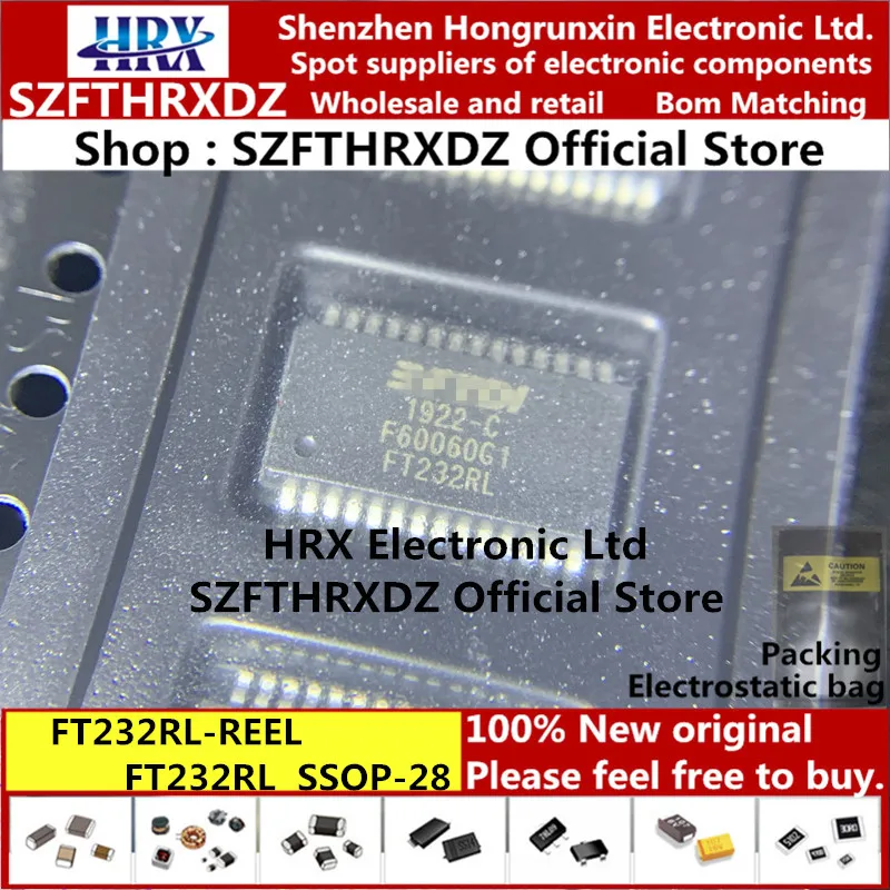 FT232RL SSOP-28 FT232RL-REEL SSOP28 USB для последовательного UART Улучшенный IC SSOP-28 2000 шт./катушка
