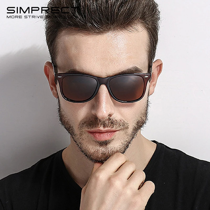 SIMPRECT поляризационные очки солнцезащитные мужские 2019 классическая мода UV400
