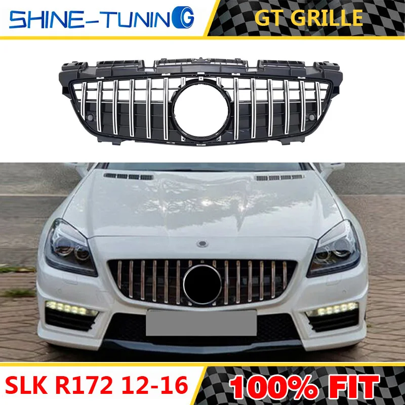 Передняя решетка для mercedes SLK Class R172 2012 16 SLK200 SLK250 SLK350 без эмблемы|Гоночные решетки| |