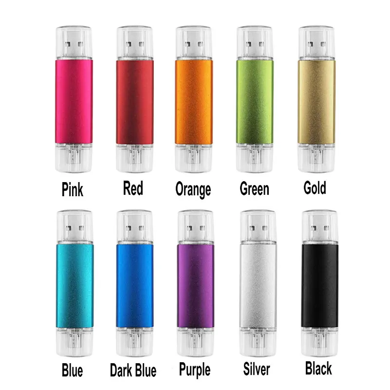 Металлический микро OTG USB флеш накопитель реальная емкость 4 ГБ 8 32 64 16
