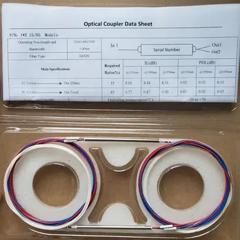 

150pcs 30:70 Splitter FBT 1X2 fiber coupler Split Ratio: 50/50~99/1