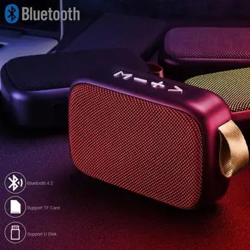 

Mini Portable Wireless Bluetooth Speaker Loudspeaker Sound Stereo With Mic HD Quality Call for Smartphone Support FM TF Card