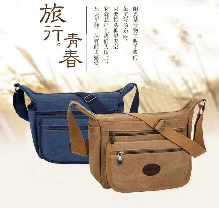 

Multi-functional Shoulder Canvas Bag Men And Women Celebrity Style Fashion Leisure Bag