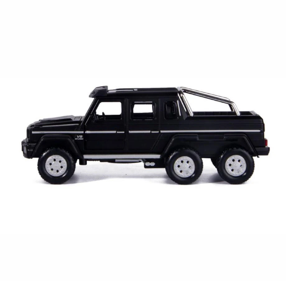 1:32 Масштаб колеса литой автомобиль benz brab g63 6x6 пикап металлическая модель