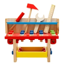 Wrench Toy Educational Scale Children Screwdriver Pretend Play Work Tool Set Kid Engineer Gift Wooden Kit