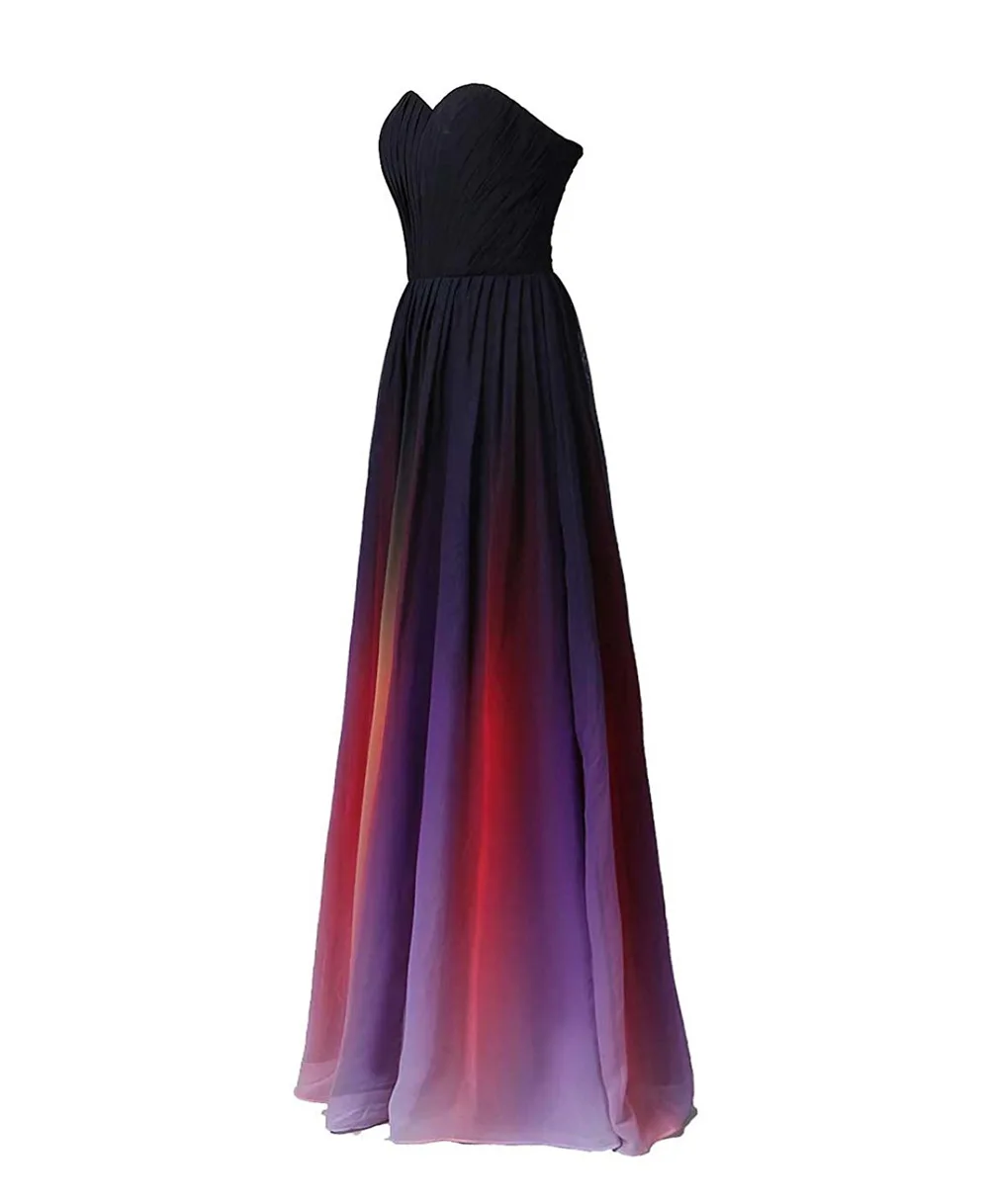 multi coloured evening dresses