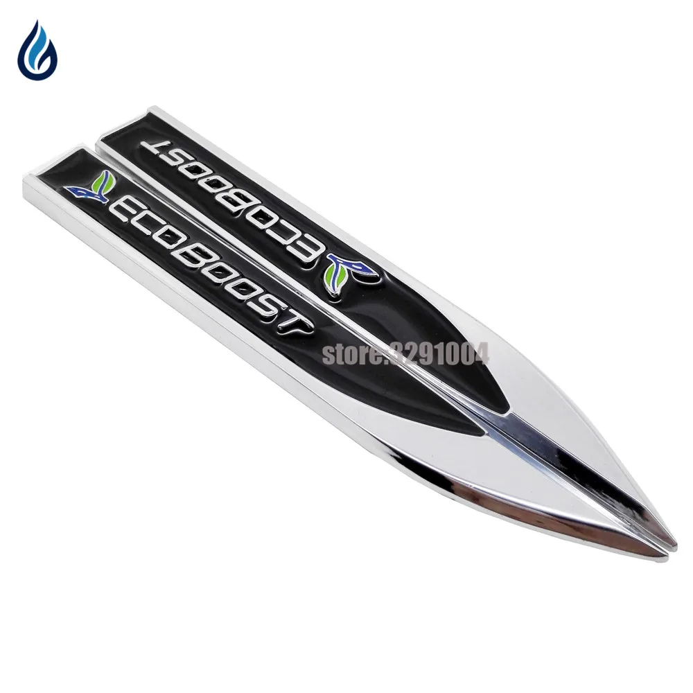 Автомобильная боковая наклейка металлический ECOBOOST автомобильный значок эмблема