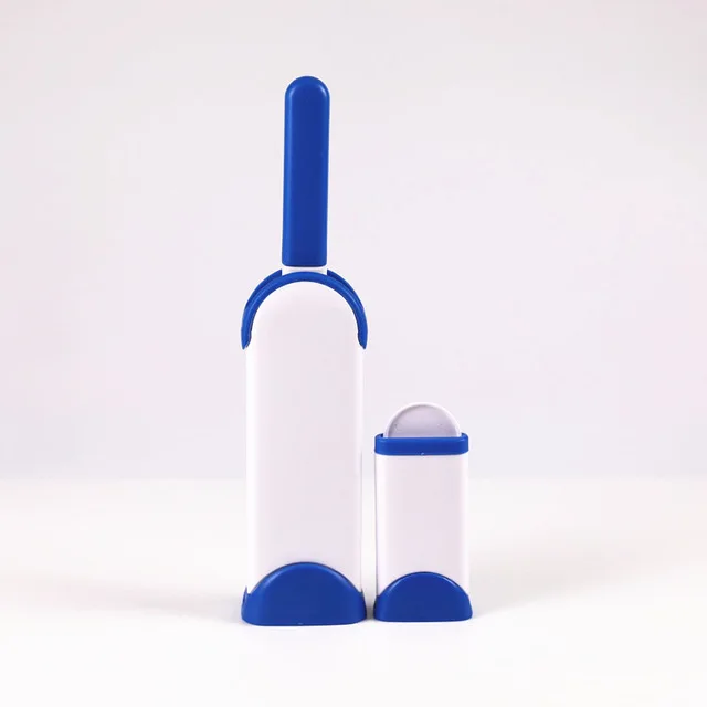dark blue set Инструмент для ухода за бородой для собак кисточка для удаления волос собака кошка мех Основа щетки двухсторонняя домашняя мебель, диван, щетка для чистки одежды - Цвет: dark blue set