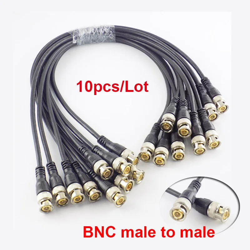 0,5 M/1M/2M/3M BNC macho a BNC Cable macho RG58 Cable para adaptador BNC extensión de Casa Cable adaptador para cámara CCTV