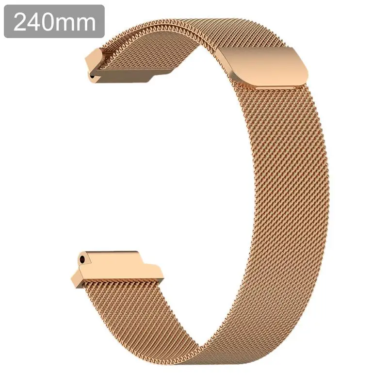Rose gold Ремешок для смарт-часов Garmin Forerunner 220 230 235 630 620 735 235 подход S20 S5 S6 ремешок для наручных часов Apple Watch, Миланский Браслет с отверткой - Цвет: Rose gold
