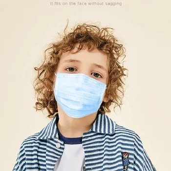 

100pc Disposable Kid Child Face Masks Protect Anti-dust Germ Pollution Face Mask Face Safety Wireman Masks