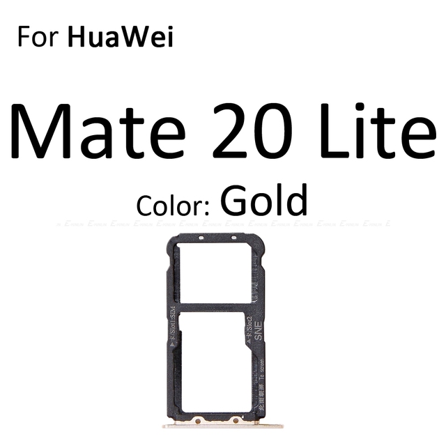 SD / Sim Card Tray Socket Adapter For HuaWei Mate 20 Pro X 20X Lite Connector Holder Slot Reader Container