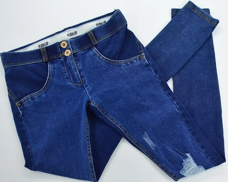 Сплайсированные цветные джинсы с эффектом пуш-ап женские модные уличные обтягивающие джинсы с заниженной талией джинсовые штаны с дырками до колена Mujer смягчитель Spodnie Damskie