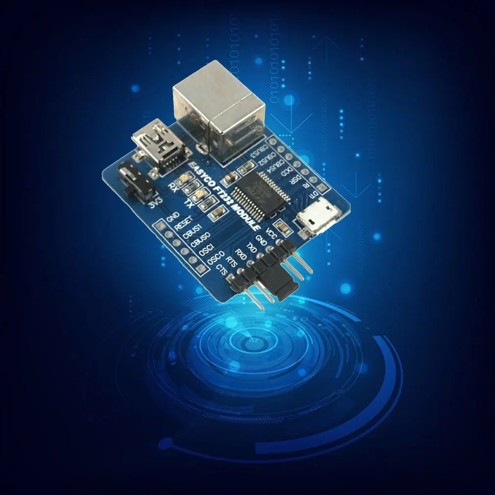 3-в-1 FT232RL USB к модуль последовательного порта type B/MINI/micro три интерфейса UART